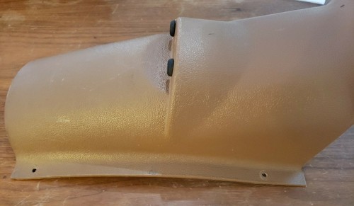 1970's AMC Hornet Dash Under Steering Wheel Column Trim - Dark Tan - #2 - Picture 6 of 7