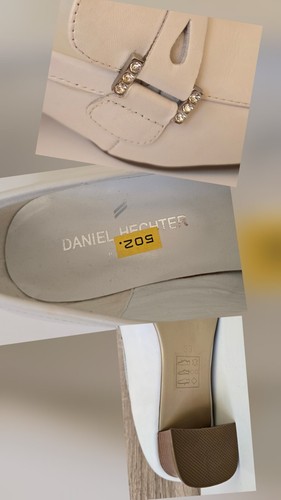Daniel Hechter Leder Pumps Schuhe Strass Weiß Gr. 6 = 39 NEU - Bild 9 von 9