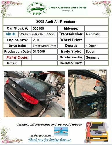 2008 - 2012 AUDI A4 Front CV Axle Shaft Assembly Driver Left 8K0407271Q OEM - Bild 12 von 19