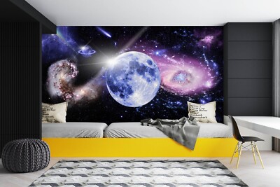 3D Planet Meteor A7414 Wallpaper Wall Murals Removable Self-adhesive Amy 23