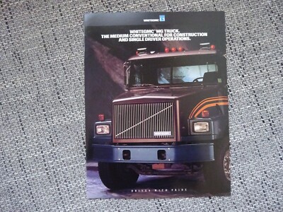 Volvo White GMC Truck USA Autocar Prospekt Brochure 1992 English rare
