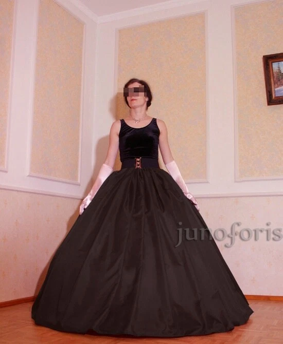 Ballrock Taftrock für Ballkleid Braun Ballnacht Krinoline 5 m Ballnacht - Bild 2 von 3