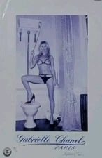 Kate Moss, Gabrielle CHANEL, Ltd. Edition 22'x 15'x Signed Fairchild Paris 