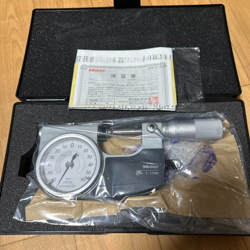 Mitutoyo indicating micrometer measuring equipment 0-25mm 510-121 IDM-25R JP