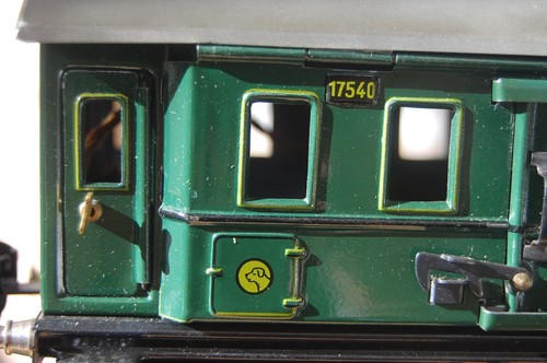 MÄRKLIN 0 # 1754, vagón de equipaje + luz , AC, metálico, raro, muy bien estado - Imagen 5 de 11