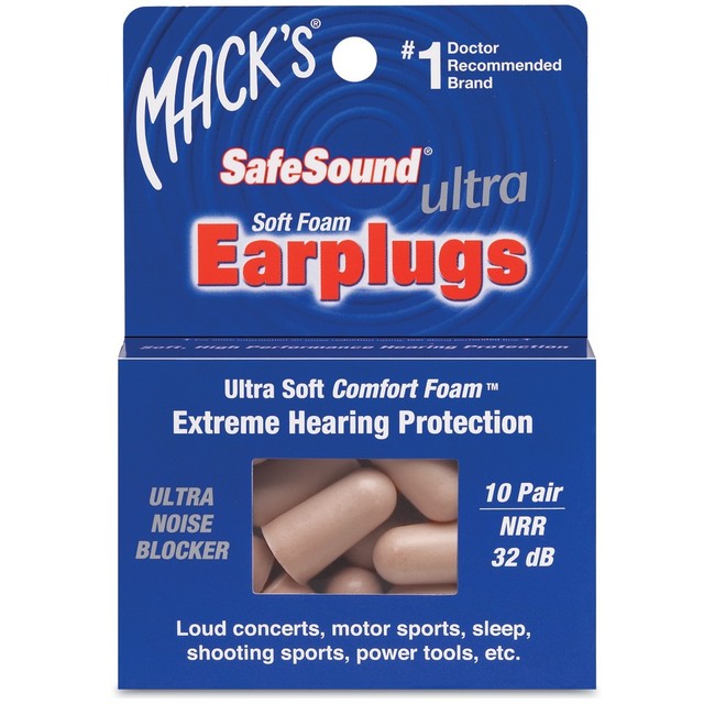 Mack's Ultra Safe Sound Earplugs 10 Pairs for sale online eBay