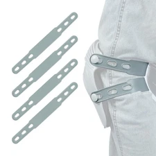 KUNN Rubber Straps for Knee Pads, Replacement Set Grey