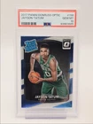 JAYSON TATUM 2017-18 DONRUSS OPTIC RATED ROOKIE BASE CELTICS RC PSA 10 Q1345