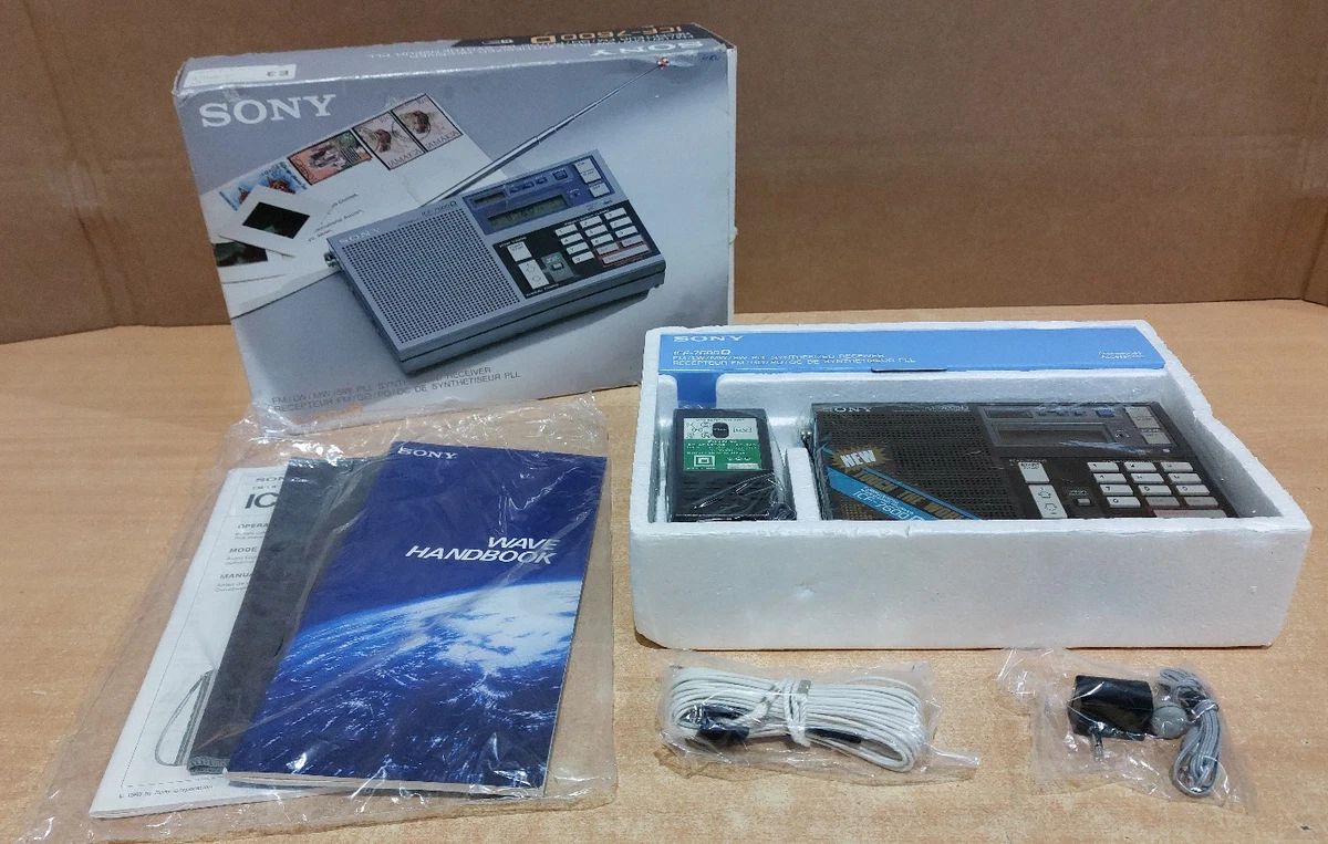 SONY ICF-7600D Radio Weltempfänger 80s HF/VHF Receiver Neu & unbenutzt New