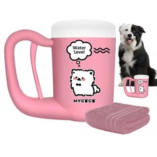 Semi-Automatic Paw Cleaner for Small Medium Dog Breeds, Premium Quality Silic...