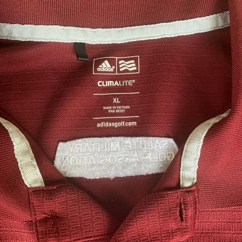 Adidas Golf XL Herren Poloshirt ClimaLite Red Salute Military Golf Veteran - Bild 4 von 8