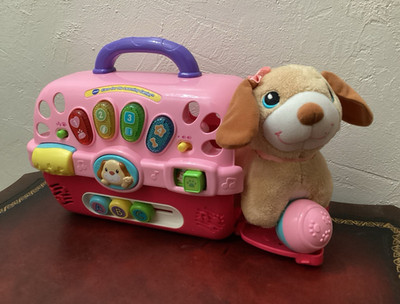 VTech Care for Me Learning Carrier Interactive Toy w/ Plush Puppy & Ball