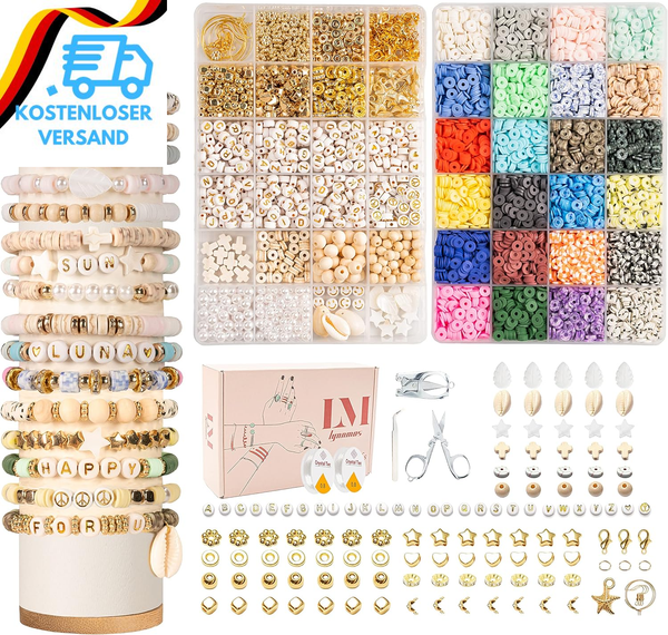 Perlen Zum AuffäDeln, 8000+ StüCk Set, 6Mm Polymer Clay Perlen FüR ArmbäNder, 2-image
