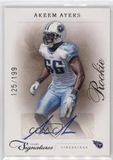 2011 Panini Prime Signatures Silver 125/199 Akeem Ayers #178 Rookie Auto RC 0ui5