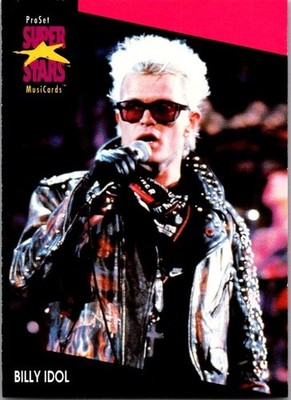 1991 Pro Set Musicards - Music Stars - Billy Idol