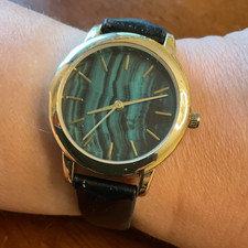 Women s Quartz Analog Wristwatch Green Dial G...