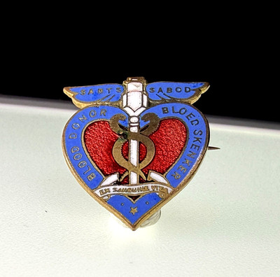 Vintage Abzeichen Rotkreuz Gesellschaft Südafrika Blutspender Emaille SABOD
