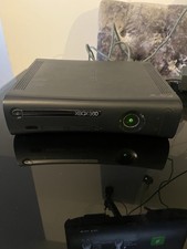 Black Xbox 360 Elite No Controls/hardrive Console And Cables Only (tested)