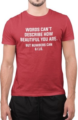 Worte können nicht beschreiben, wie schön du bist, aber Zahlen können toll T-Shirt
