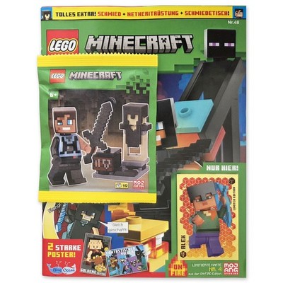 Lego  Minecraft Magazin Nr. 48/2025 Comics Poster Minifiguren-Set und LE4 Karte
