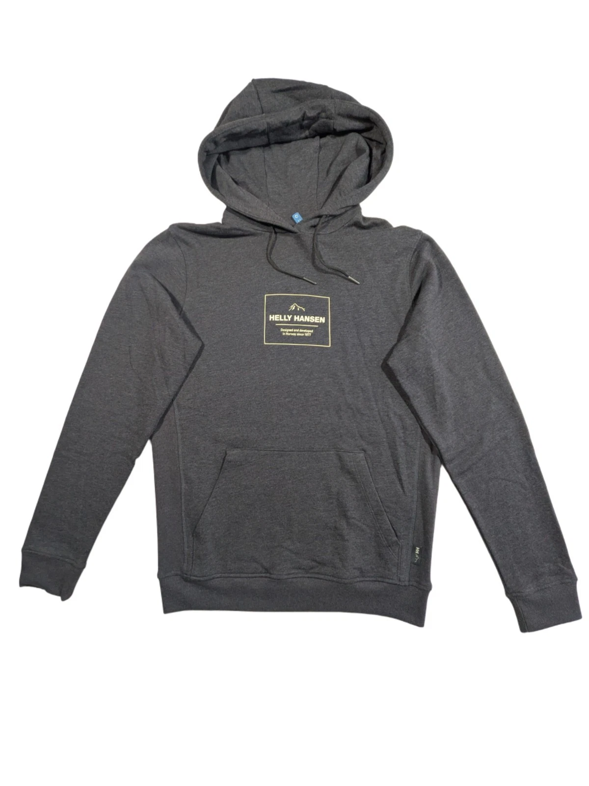 Helly Hansen F2F Organic Cotton Fleece Mens Hoodie Size Medium Stretch Grey BNWT