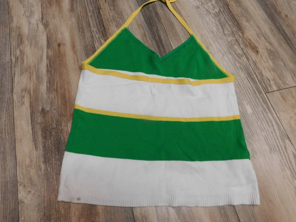 UNITED COLORS OF BENETTON HALTER TOP SIZE LARGE - Image 4 of 4