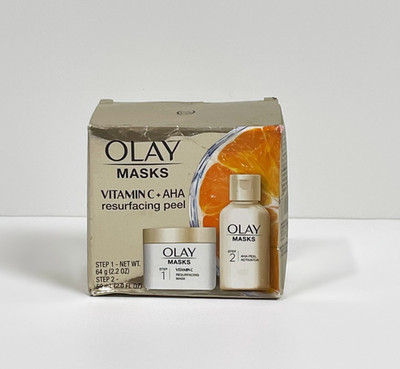 Olay Masks Vitamin C + AHA Resurfacing Peel 2 Step Treatment