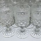 Set of 14 Vintage Indiana Glass Whitehall Clear Diamond Point Goblets — photo 2