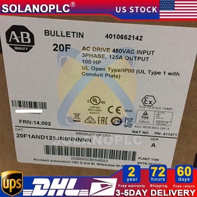 20F1AND125JN0NNNNN Allen-Bradley PowerFlex Air Cooled 753 AC Drive US Free Tax