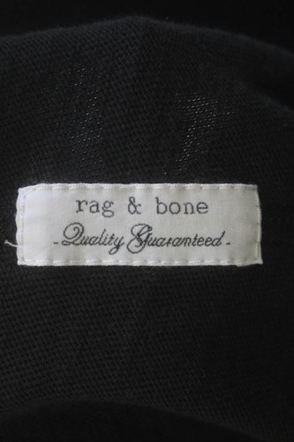 Rag & Bone Mens Half Button Sweatshirt Black Cotton Size Extra Extra Large - Picture 5 of 7