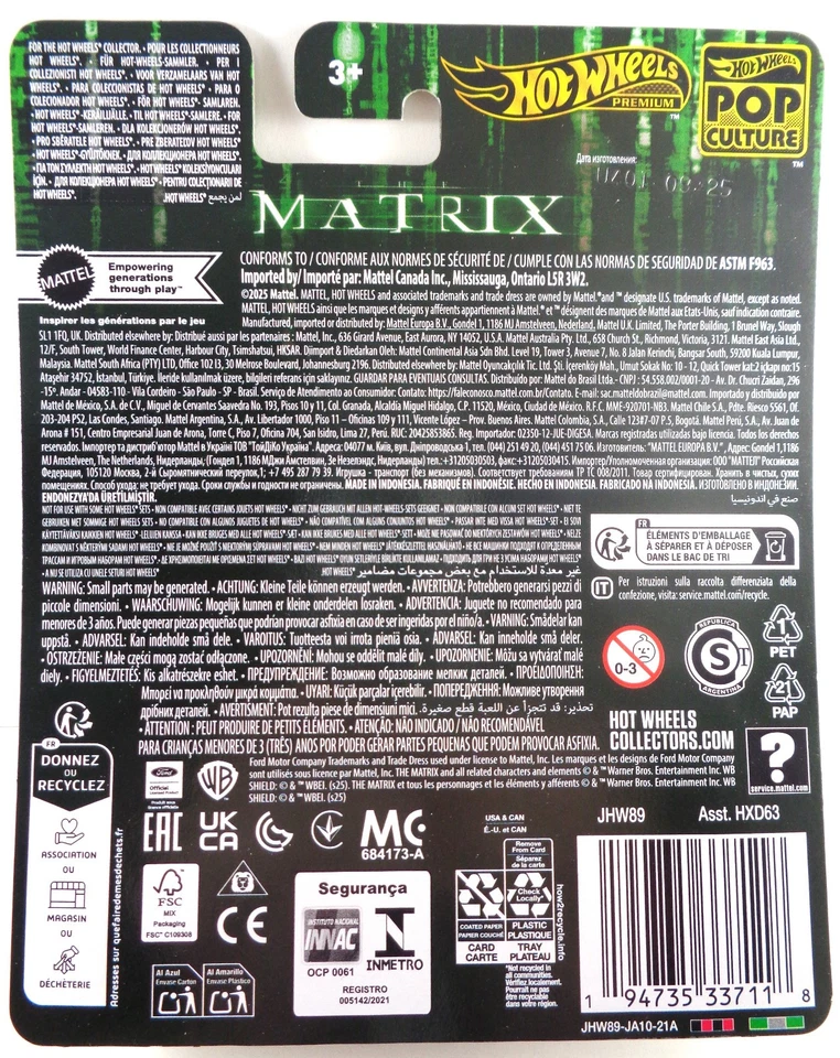 HOT WHEELS PREMIUM 2025 POP CULTURE MATRIX '64 LINCOLN CONTINENTAL - Image 2 of 2