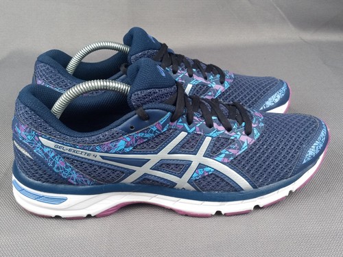 Asics Gel Excite 4 Damenschuh Größe 11 Laufen Gehen Freizeit T6E8N blau Zug Fitnessstudio - Bild 2 von 20