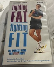 BBC Fighting Fat - Fighting Fit, VHS Video Tape, 1998 - Workout Weight Loss