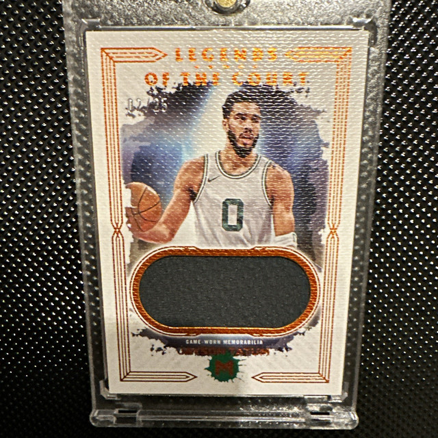 Topps 2024 Motif Jayson Tatum Legends of the Court Relics NUMBERED /25 Celtics