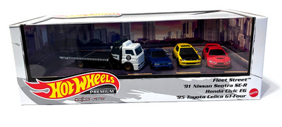 Hot Wheels Diorama Box Set HONDA CIVIC EG TOYOTA CELICA NISSAN SENTRA FLEET STRE