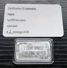 SEXY! Padmè Amidala - 1 troy oz .999 Fine Pure Silver Colorized Bar COA # /25