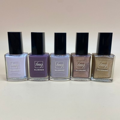 fmg Glimmer Nail Lacquer Lot Full Moon Flush Cool Comet Meteorite Rose Golden
