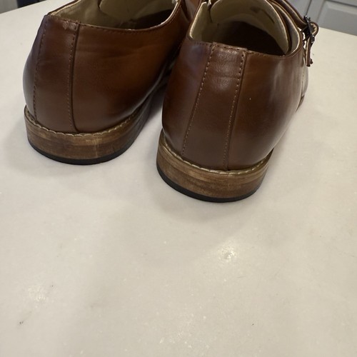 Antonio Cerrelli Double Monk Strap Brown Loafers - Men's Sz 12 Dress Shoes - Picture 6 of 10