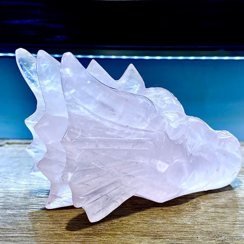 468G Natural pink crystal quartz products, hand carved crystal spiritual ornamen - 第 6/17 張圖片
