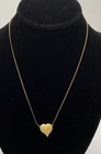 12K Gold Filled Heart Necklace 18" Freshwater Pearl Coral Earring Jewelry Set — photo 3