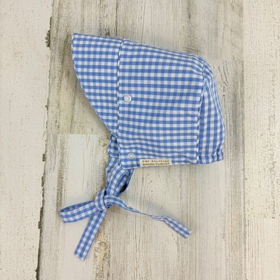 The Beaufort Bonnet Company Barringer Bonnet Blue Check Baby Boys M 9 to 14 M