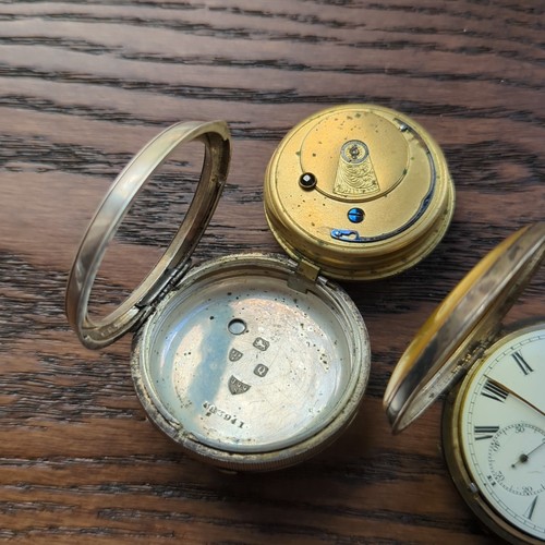 8 x English Silver Hallmarked Pocket Watches for Repair (CV7) - Picture 6 of 17