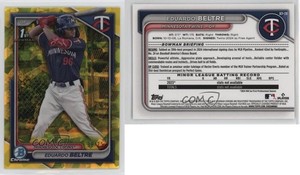 2024 Bowman Chrome Sapphire Edition Prospects Yellow /75 Eduardo Beltre #BCP-170