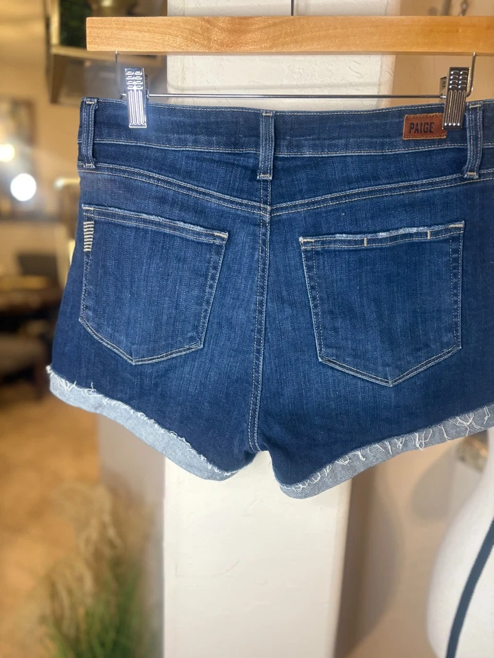 Pantalones cortos de mezclilla para mujer PAIGE Jimmy Jimmy talla 27 Foto 4 de 4