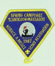 Spring Camporee Scout Patch 1987 Scanticook-Massasoit Council