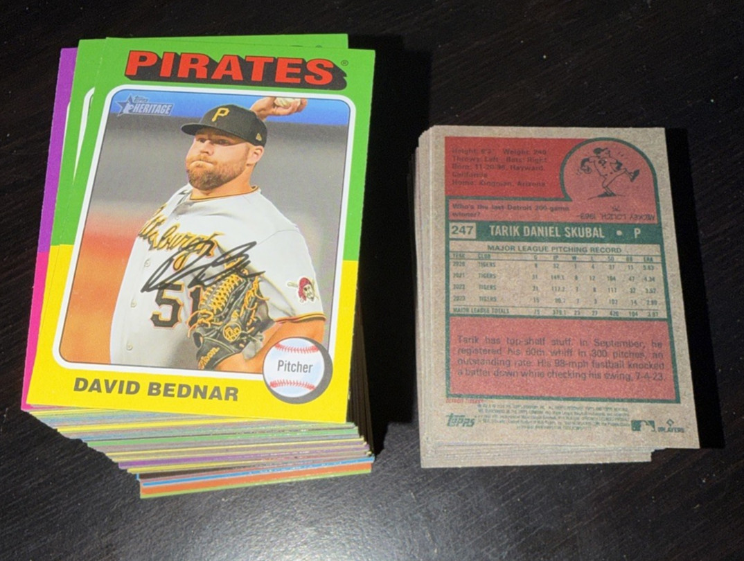 2024 Topps Heritage Baseball (1-250) Complete Your Set. Free Shipping!