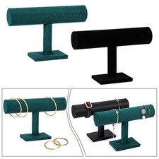 T Bar Bracelet Display Stand Microfiber Jewelry Holder for Necklace Watch