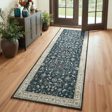 2x6 Washable Runner Rug, Non-Slip Hallway Runner Rugs, Low Pile Vintage Area Rug