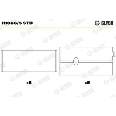 ORIGINAL  Glyco Kurbelwellenlager für Ford FIESTA VI FOCUS II Turnier FOCUS