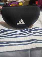 ADIDAS BLACK LARGE ZIPPER COMPARTMENT SUNGLASS EYEGLASSES OPTICAL CASE ONLY